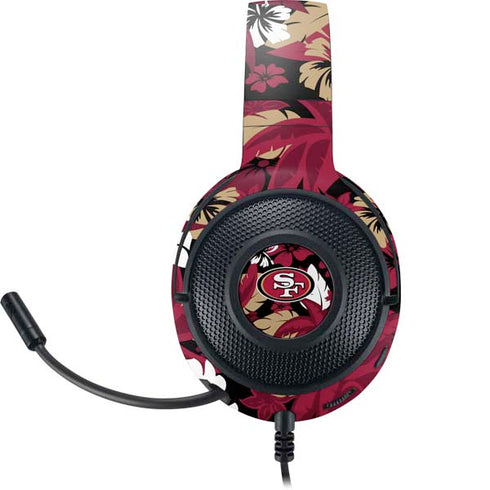NFL San Francisco 49ers Tropical Print Razer Kraken X Skin