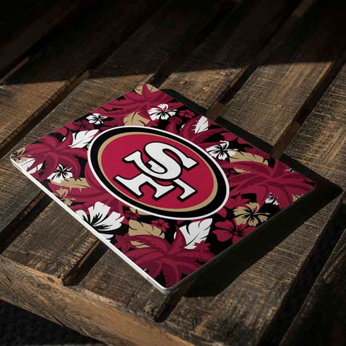 NFL San Francisco 49ers Tropical Print Surface Laptop 3 13.5in Skin