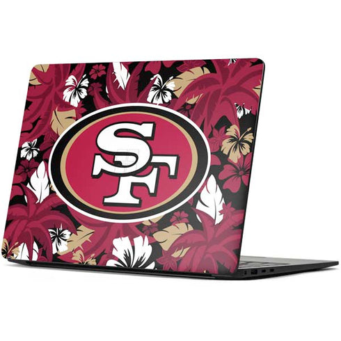 NFL San Francisco 49ers Tropical Print Surface Laptop 7 15in Skin