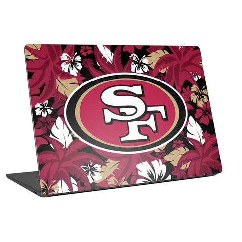 NFL San Francisco 49ers Tropical Print Laptop Skins