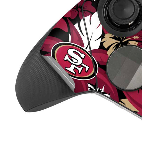 NFL San Francisco 49ers Tropical Print Xbox Elite Wireless Controller Series 2 Skin
