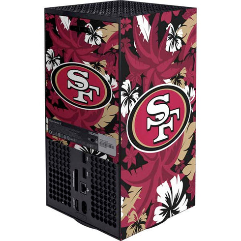 NFL San Francisco 49ers Tropical Print Xbox Series X Bundle Skin