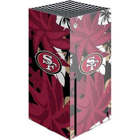 NFL San Francisco 49ers Tropical Print Xbox Series X Skins