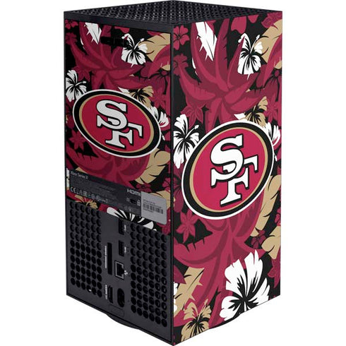 NFL San Francisco 49ers Tropical Print XBox Series X Digital Edition Bundle Skin