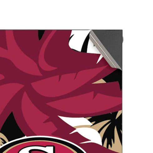 NFL San Francisco 49ers Tropical Print XBox Series X Digital Edition Console Skin
