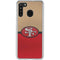 NFL San Francisco 49ers Vintage Galaxy A21 Clear Case