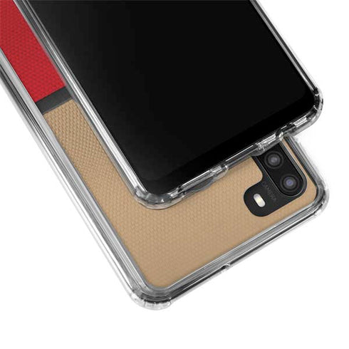 NFL San Francisco 49ers Vintage Galaxy A21 Clear Case