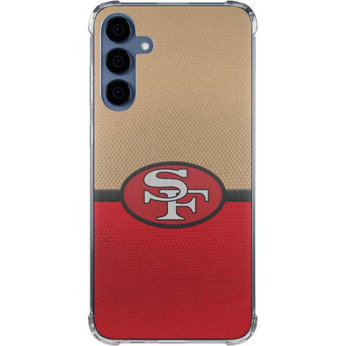 NFL San Francisco 49ers Vintage Galaxy A55 5G Clear Case