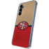 NFL San Francisco 49ers Vintage Galaxy A55 5G Clear Case