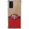 NFL San Francisco 49ers Vintage Galaxy Note20 5G Clear Case