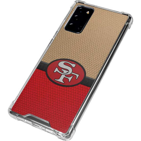 NFL San Francisco 49ers Vintage Galaxy Note20 5G Clear Case