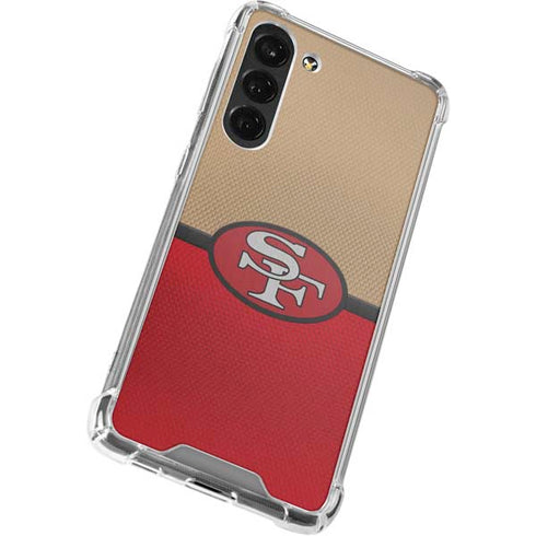 NFL San Francisco 49ers Vintage Galaxy S24 FE Clear Case