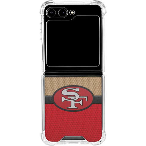 NFL San Francisco 49ers Vintage Galaxy Z Flip6 Clear Case
