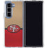 NFL San Francisco 49ers Vintage Galaxy Z Fold5 5G Clear Case