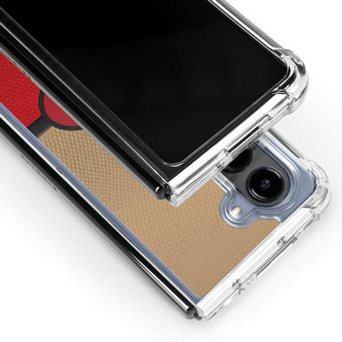 NFL San Francisco 49ers Vintage Galaxy Z Fold5 5G Clear Case