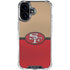 NFL San Francisco 49ers Vintage iPhone 16 Plus Clear Case