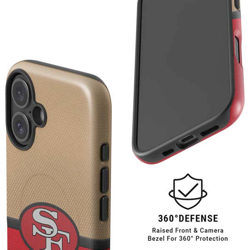 NFL San Francisco 49ers Vintage iPhone 16 Plus Magsafe Impact Case