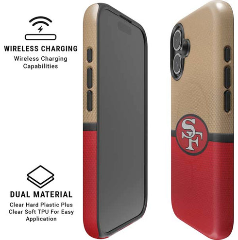 NFL San Francisco 49ers Vintage iPhone 16 Plus Magsafe Impact Case