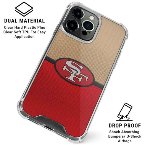 NFL San Francisco 49ers Vintage iPhone 16 Pro Clear Case