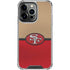 NFL San Francisco 49ers Vintage iPhone 16 Pro Max Clear Case