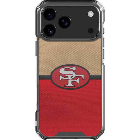 NFL San Francisco 49ers Vintage iPhone 18 Pro Max Clear Case