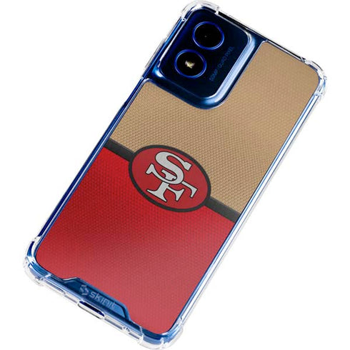 NFL San Francisco 49ers Vintage Moto G 5G (2024) Clear Case