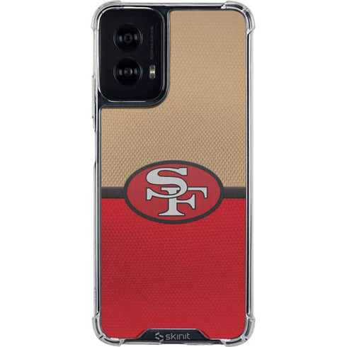 NFL San Francisco 49ers Vintage Moto G Power 5G (2024) Clear Case