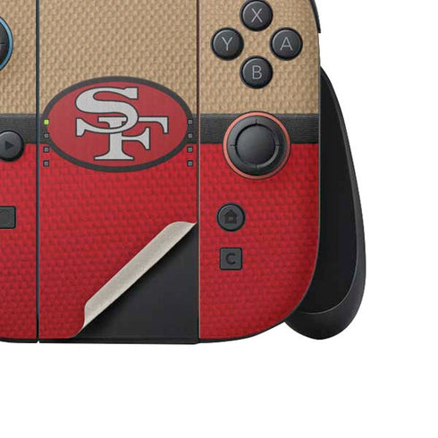 NFL San Francisco 49ers Vintage Nintendo Switch 2 (2025) Joy-Con Controller Skin
