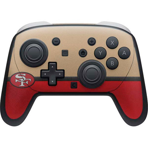 NFL San Francisco 49ers Vintage Nintendo Switch 2 (2025) Pro Controller Skin