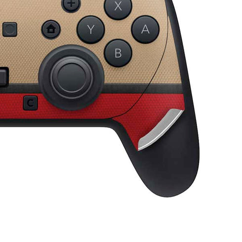 NFL San Francisco 49ers Vintage Nintendo Switch 2 (2025) Pro Controller Skin