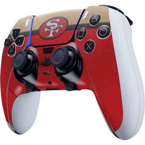 NFL San Francisco 49ers Vintage PS5 DualSense Edge Pro Controller Skin