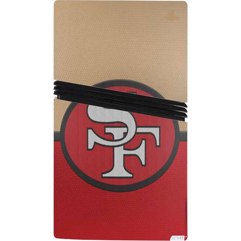 NFL San Francisco 49ers Vintage PS5 Pro Bundle Skin