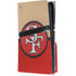 NFL San Francisco 49ers Vintage PS5 Pro Disk Console Skin