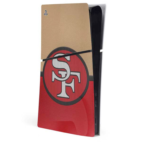 NFL San Francisco 49ers Vintage PS5 Slim Digital Edition Console Skin