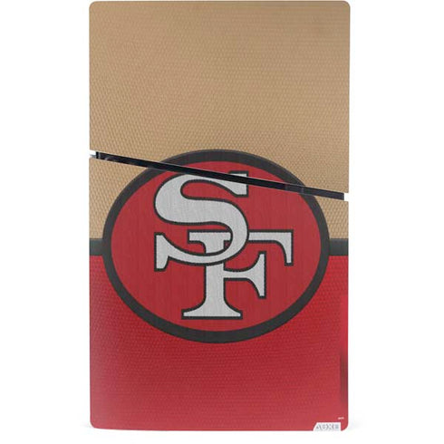 NFL San Francisco 49ers Vintage PS5 Slim Digital Edition Console Skin