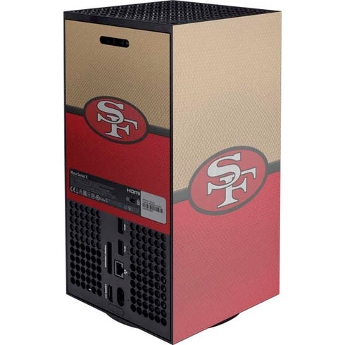 NFL San Francisco 49ers Vintage XBox Series X Digital Edition Console Skin