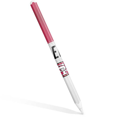 NFL San Francisco 49ers White Striped Apple Pencil (2nd Gen 2019) Skin