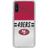 NFL San Francisco 49ers White Striped Galaxy Cases