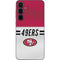 NFL San Francisco 49ers White Striped Galaxy A35 5G Skin