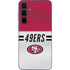 NFL San Francisco 49ers White Striped Galaxy A35 5G Skin