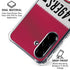 NFL San Francisco 49ers White Striped Galaxy A36 5G Clear Case