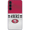 NFL San Francisco 49ers White Striped Galaxy A36 5G Skin