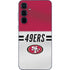 NFL San Francisco 49ers White Striped Galaxy A36 5G Skin