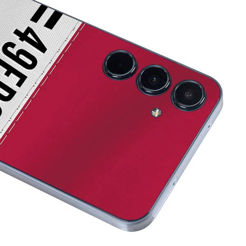 NFL San Francisco 49ers White Striped Galaxy A36 5G Skin