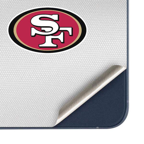 NFL San Francisco 49ers White Striped Galaxy A36 5G Skin