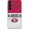 NFL San Francisco 49ers White Striped Galaxy A55 5G Skin