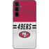 NFL San Francisco 49ers White Striped Galaxy A55 5G Skin