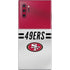 NFL San Francisco 49ers White Striped Galaxy Note 10 Plus Skin