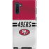 NFL San Francisco 49ers White Striped Galaxy Cases
