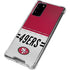 NFL San Francisco 49ers White Striped Galaxy Note20 5G Clear Case